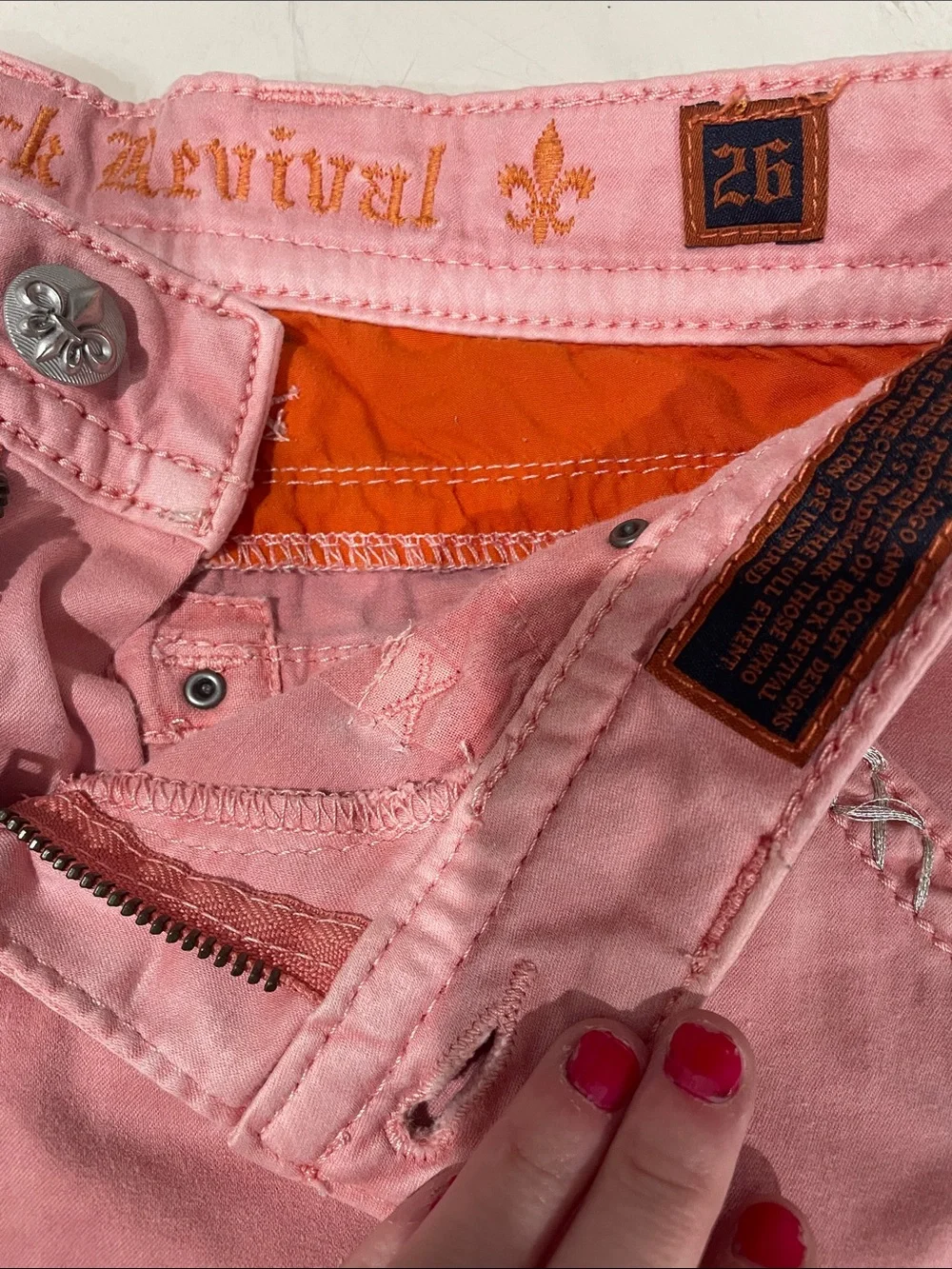 Rock Revival Pink Denim Short Shorts